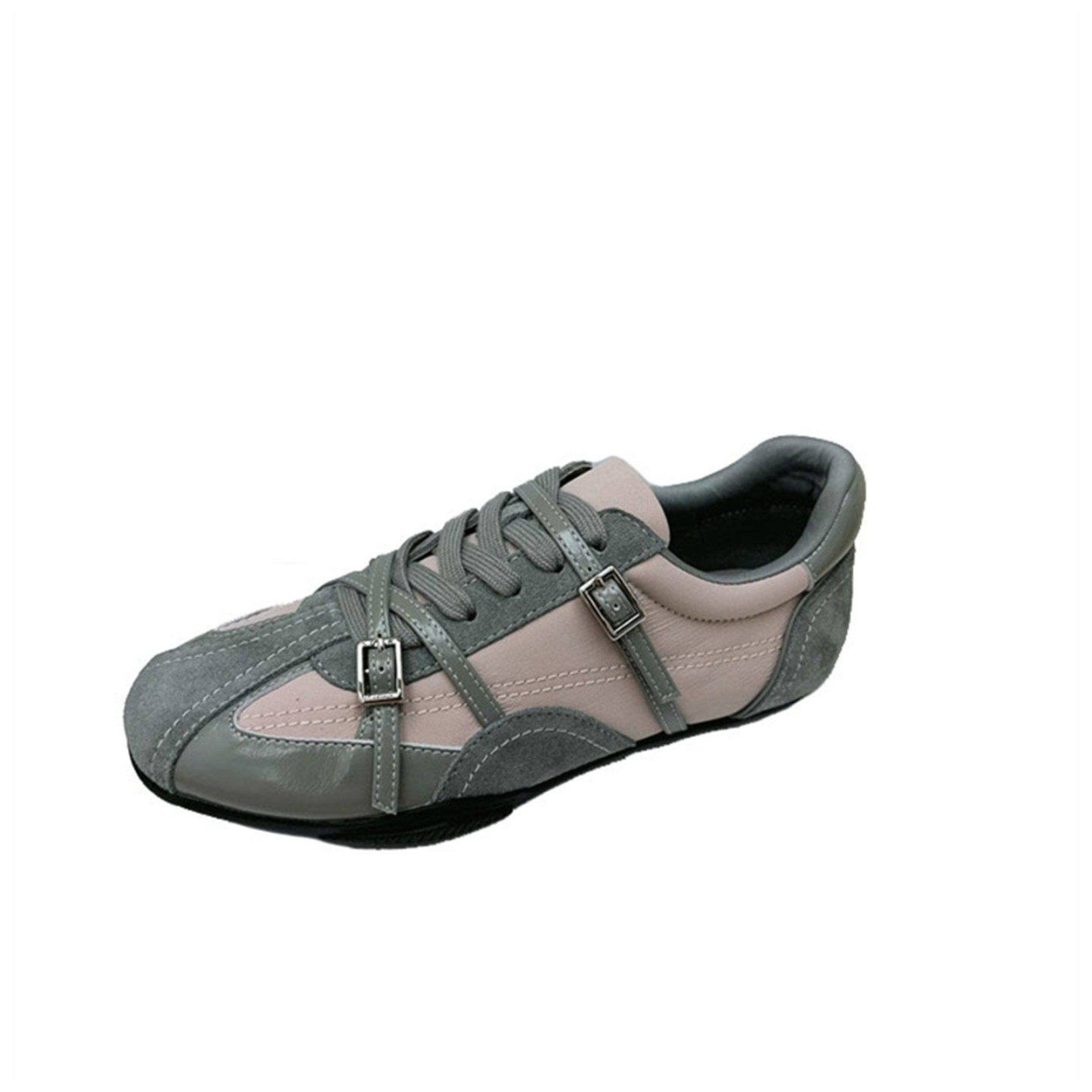 2026 New Retro German Trainers For Women, Genuine Leather Breathable Versatile Flat Sports Casual Shoes, Korean Style Ladies Flats photo 1
