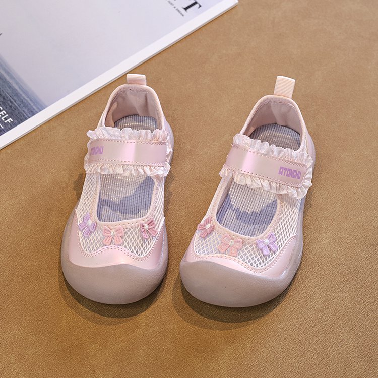 2026 Summer New Girls Mesh Breathable Sneakers, Toddler Soft Sole Non-Slip Casual Walking Shoes For Baby Girls photo 3