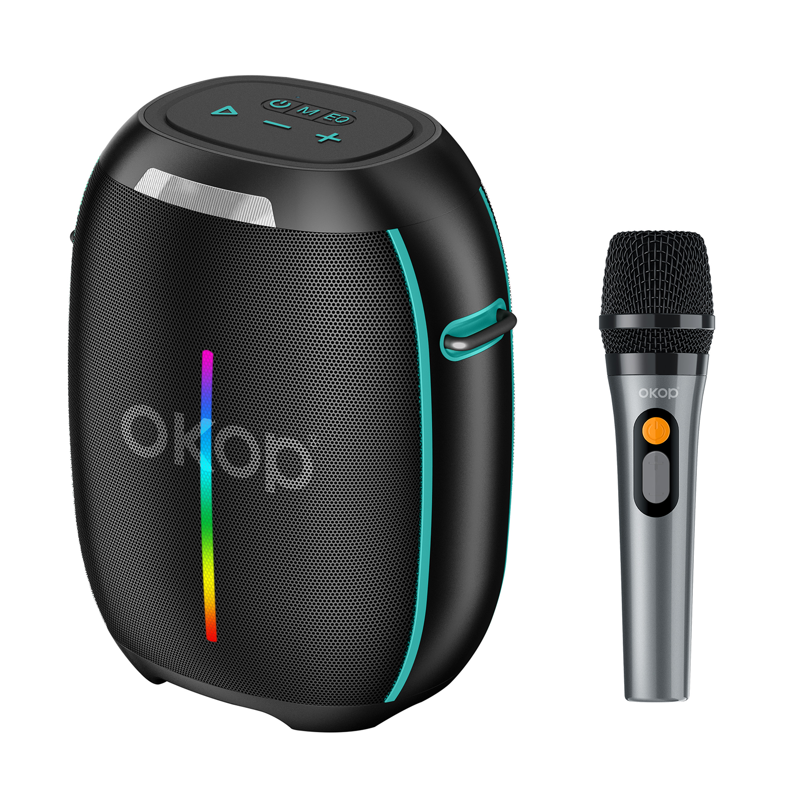 KP-8007 Best-selling Wireless Bluetooth Speaker Featuring A Microphone Shoulder Strap And Colorful Lights 250W High Power Long Battery Life Ideal For Outdoor Parties Factory Stock Available photo 1