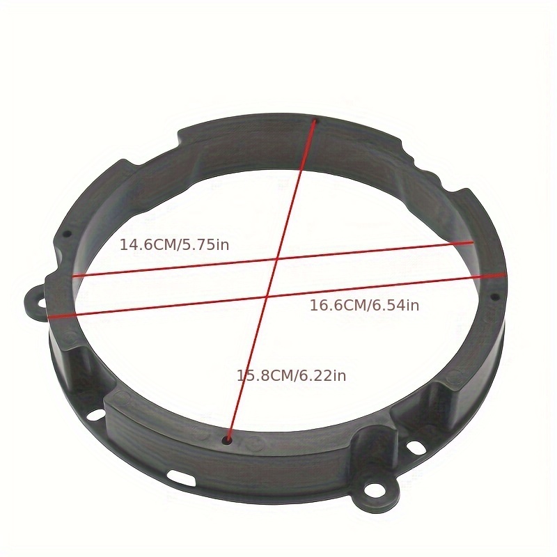 For VW Golf IV Passat Polo Skoda Seat   Adapter Rings 165mm 6.5 Kit Spacers Speakers Adaptor photo 6