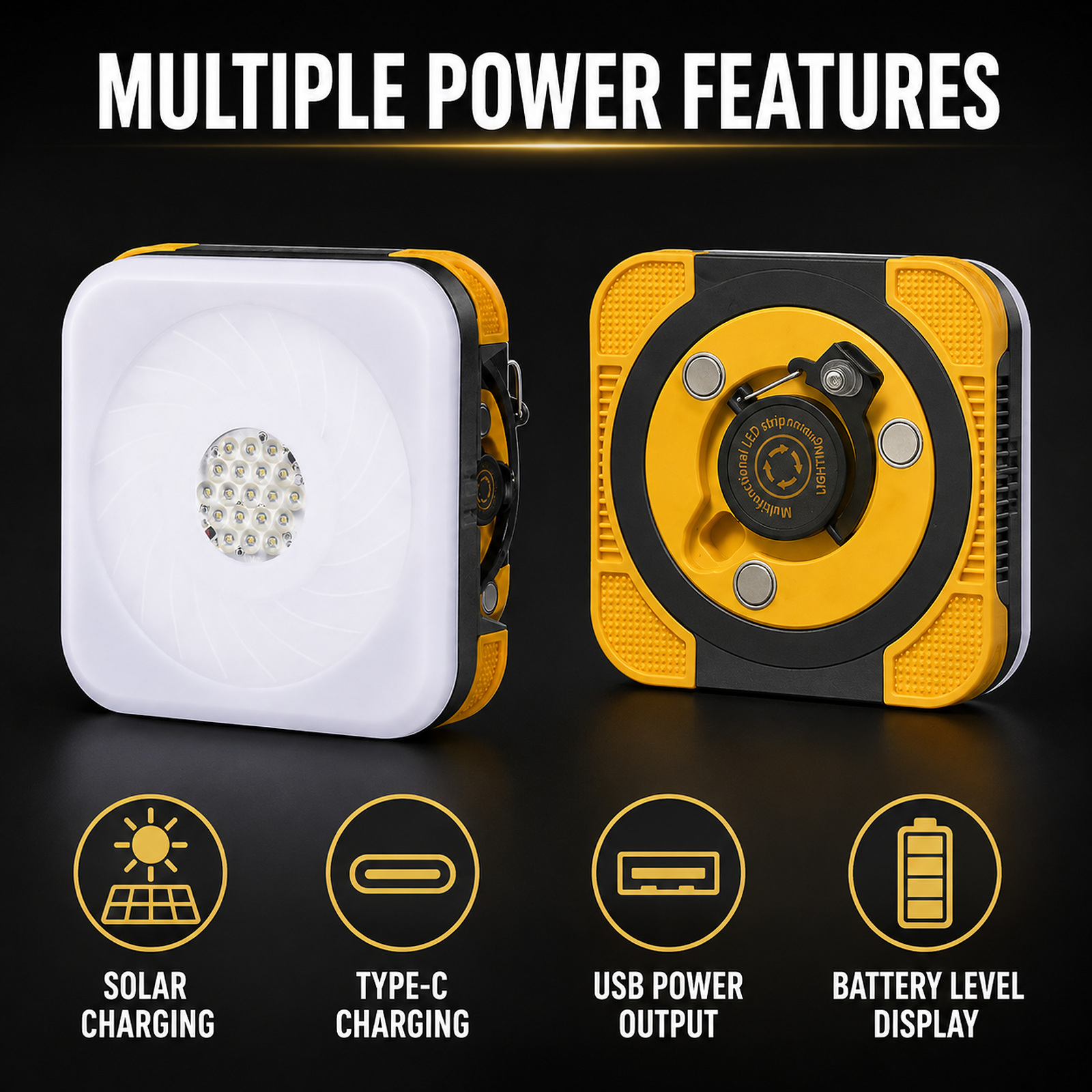 D87 2 Camping Lantern 4500mAh Hanging Hook Type C For Outdoor Factory Supply Solar Powered photo 4