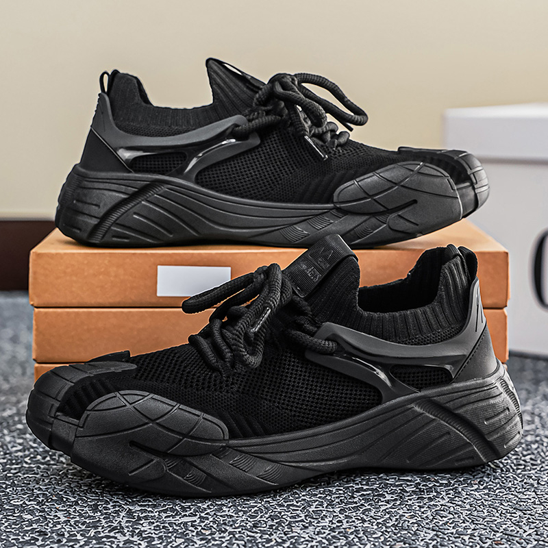 2026 New Summer Fly Knit Mesh Breathable Korean Style Skate Shoes, Casual Running Sneakers For Students photo 3