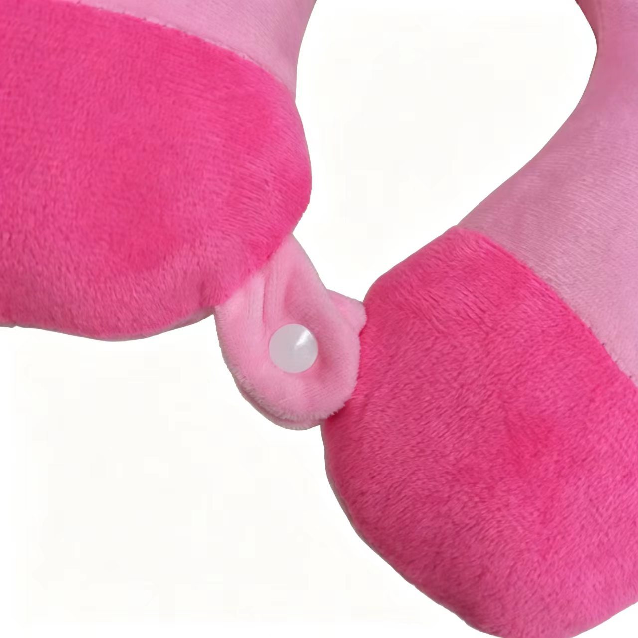 Cute Pig Plush Travel Neck Pillow, PP Cotton Filled U Shaped Neck Support Cushion, Soft Fluffy Neck Rest For Airplane Car Office Nap photo 3