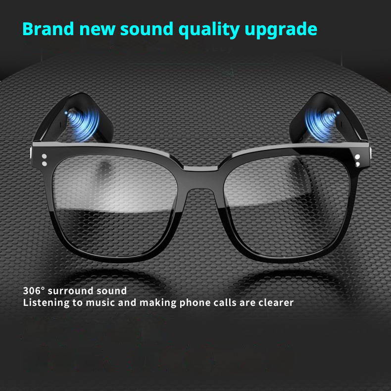 KP-Y102 Smart Glasses Day Night Use Air Conduction Waterproof Sweatproof 3-in-1 Functionality Voice Assistant Touch Control In Stock photo 3
