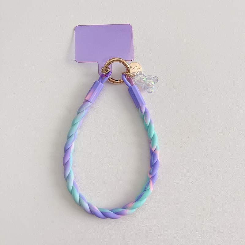 Phone Case Lanyard Suitable For Silicone Split Lanyard Keychain Short Rope Mobile Phone Pendant Gasket photo 1