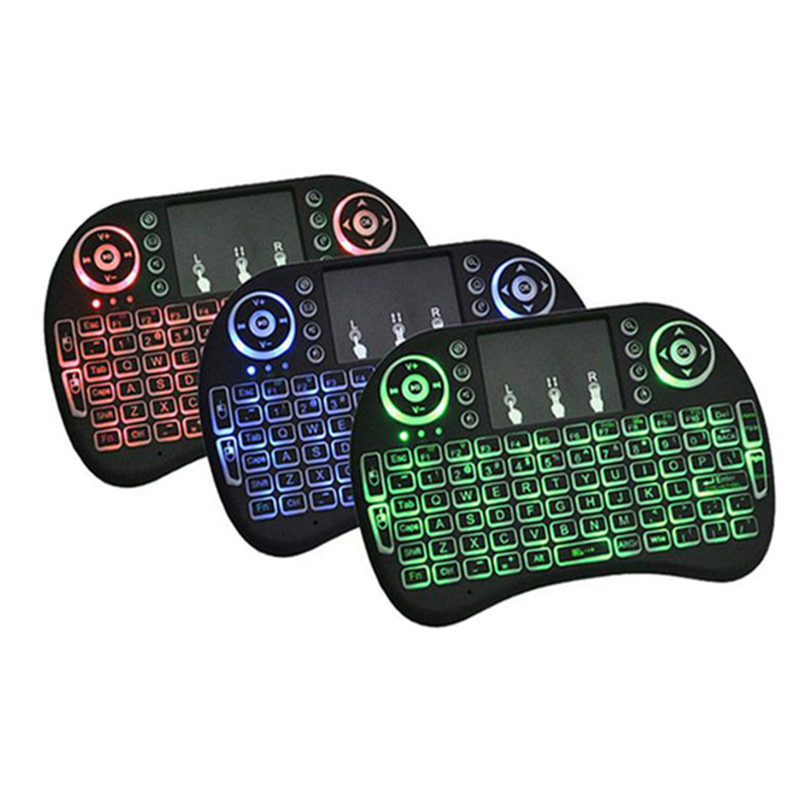 H9 Wireless Backlit Colorful Touch Remote Control Keyboard photo 6