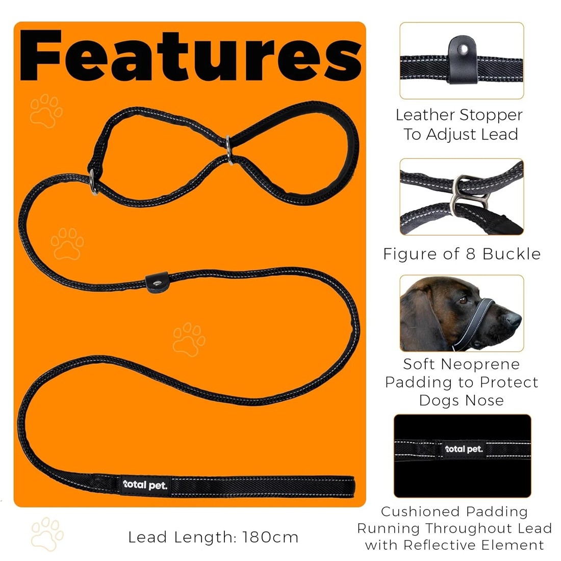 Integrated Anti-Bite Muzzle & Leash For Dogs & Dog Lead And Waste Bag Dispenser photo 7