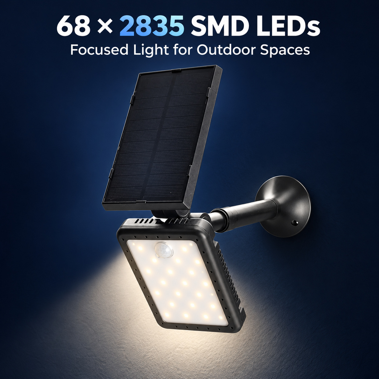 Solar Powered Rechargeable Motion Sensor LED Work Light 1500mAh For Auto W775A 1x 18650 Battery photo 8