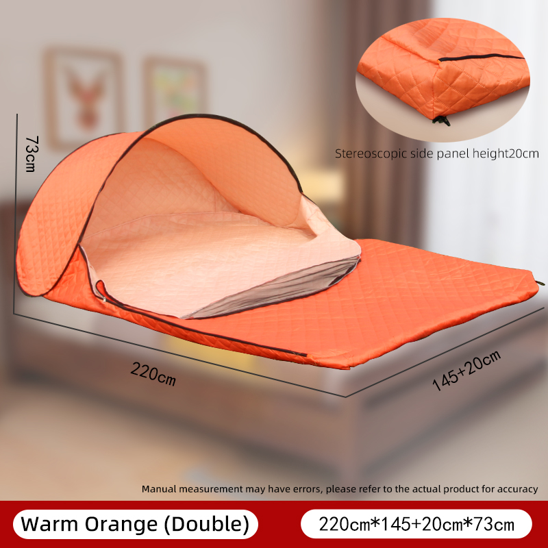 Portable No Assembly Warm Sleeping Bag Cover Quilted Thickened Wind & Cold Resistant Camping Dorm Nap Isolation Sleeping Bag photo 4