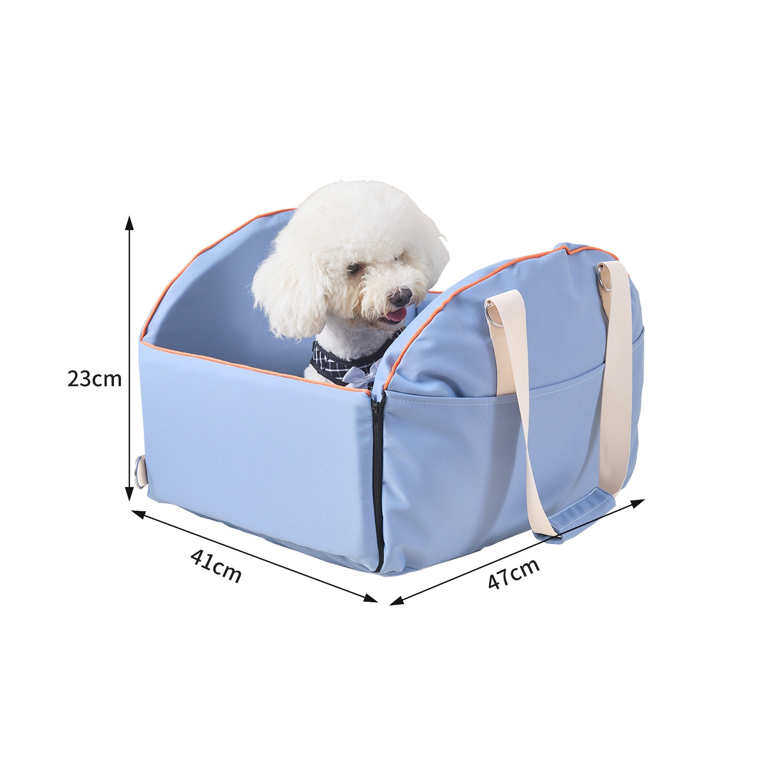 Multi-functional Portable Car Console Pet Carrier, Large-Capacity Dog Travel Bag photo 4