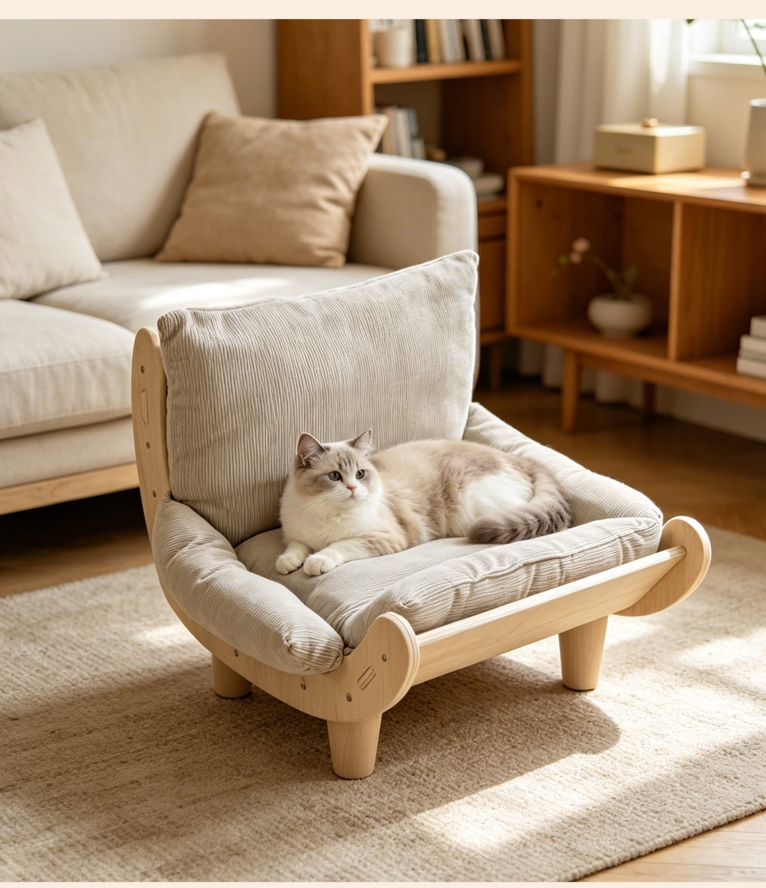 Wear-Resistant Integrated Cat Sofa Bed photo 7