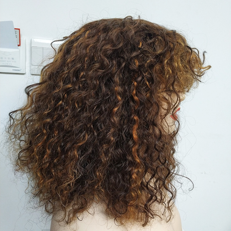 12A Double Drawn Human Hair Bob Wig photo 3