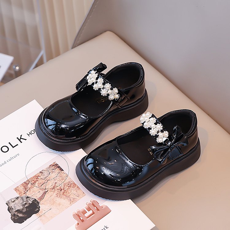 Lightweight New Design Children's Girls' Leather Shoes Summer Thins Dressy Sparkle Princess Shoes photo 3