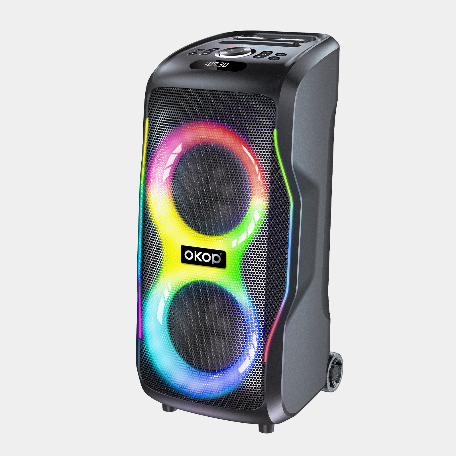 KP-8015 Best-Selling Bluetooth Speaker New High-Power 120W Outdoor Model With Dual Microphones Long Battery Life And Karaoke Functionality In Stock photo 1
