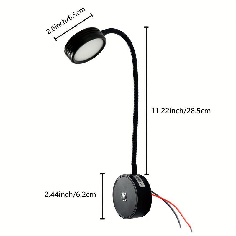 12V LED Touch Dimmable USB Spot Reading Light Motorhome Campervan Caravan Boat photo 4
