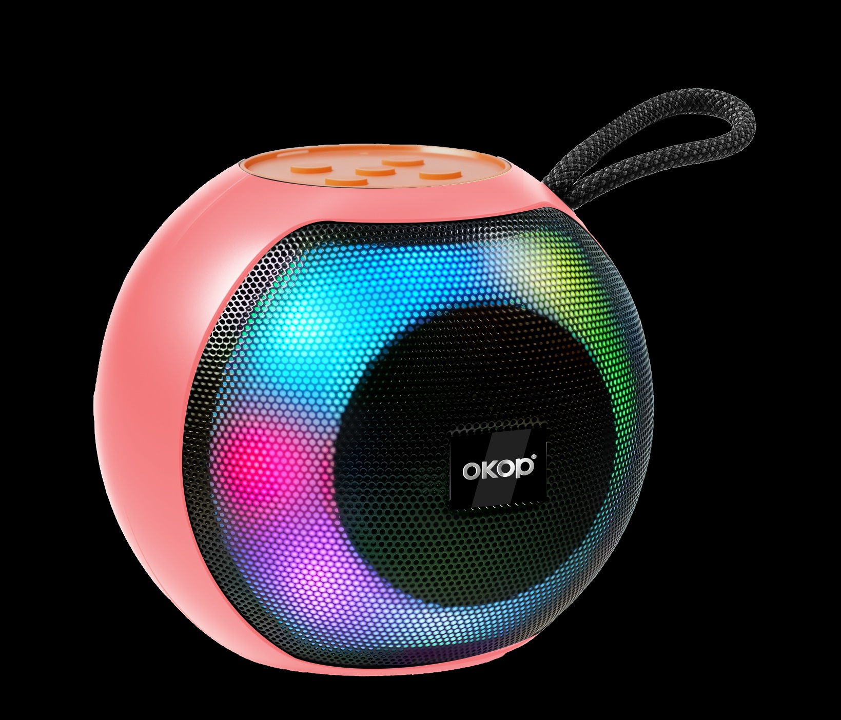 KP-586 Best-selling Wireless Bluetooth Speaker With Portable Handle And RGB Lighting Compact Design Ideal For Outdoor Sports And Gatherings. photo 2