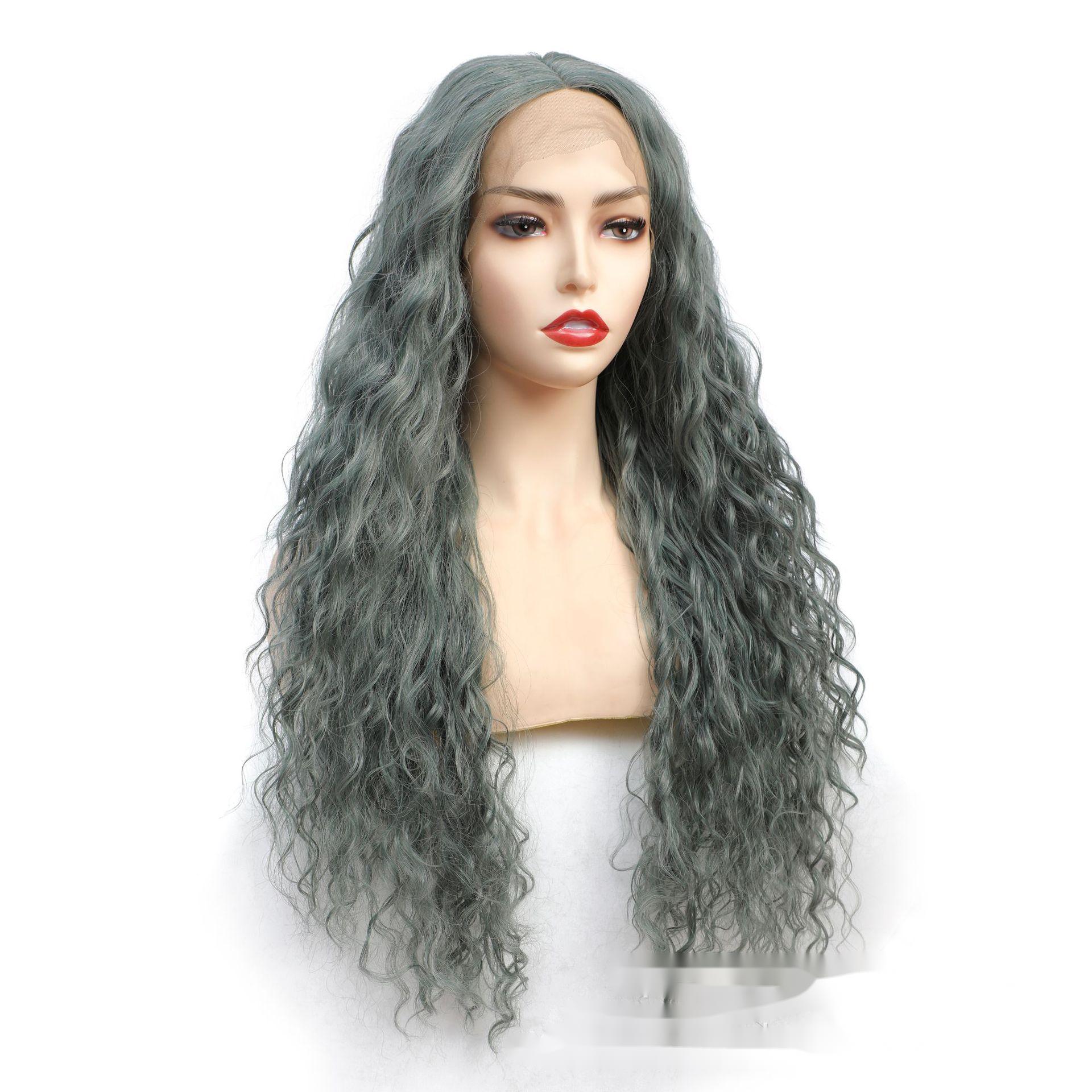 Chemical Fiber Long Curly Hair Hood photo 2