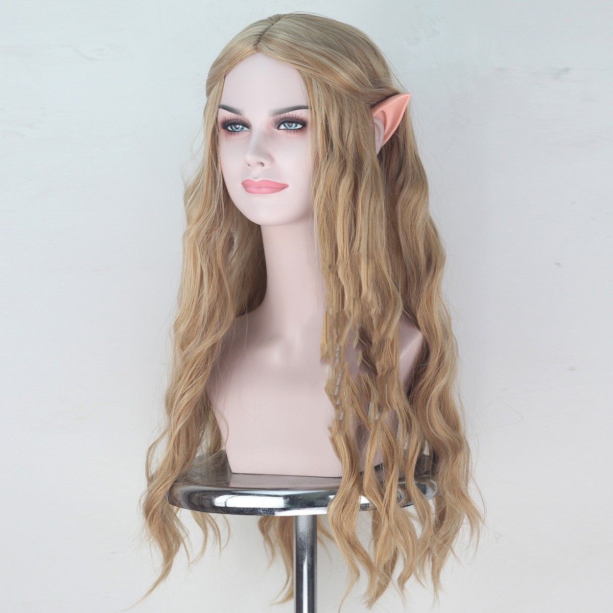 Hobbit Wig Elf Queen Kellantril With Ears Cosplay Anime Wigs photo 4