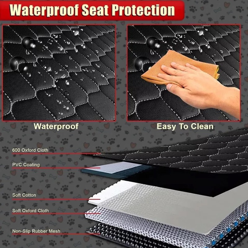 Pet Car Boot Liner Protector For Dogs-Universal Car Boot Cover Waterproof-Black photo 4