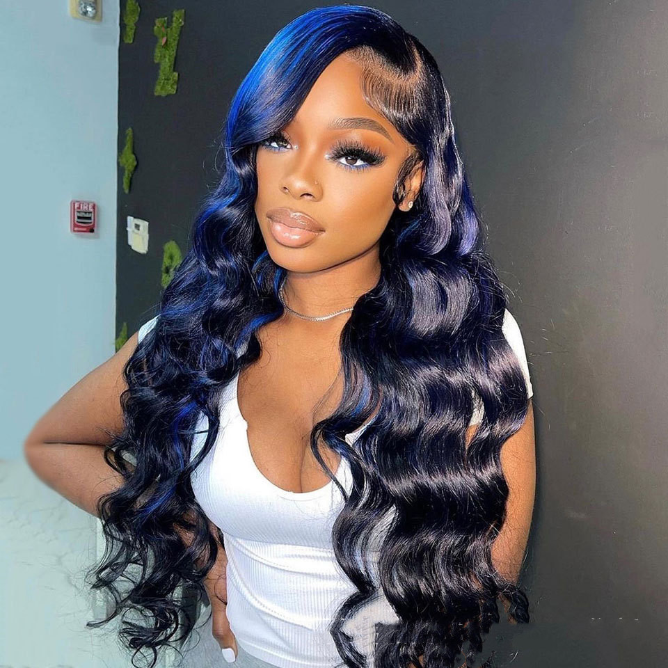 Highlight Body Wave Human Hair Lace Front Wig photo 2