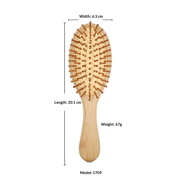 Manufacturer Wholesale Bamboo Air Cushion Comb Scalp Massage Health Care Air Bag Comb Home Daily Use Smooth Hair Straight Hair Large Board Comb photo 8