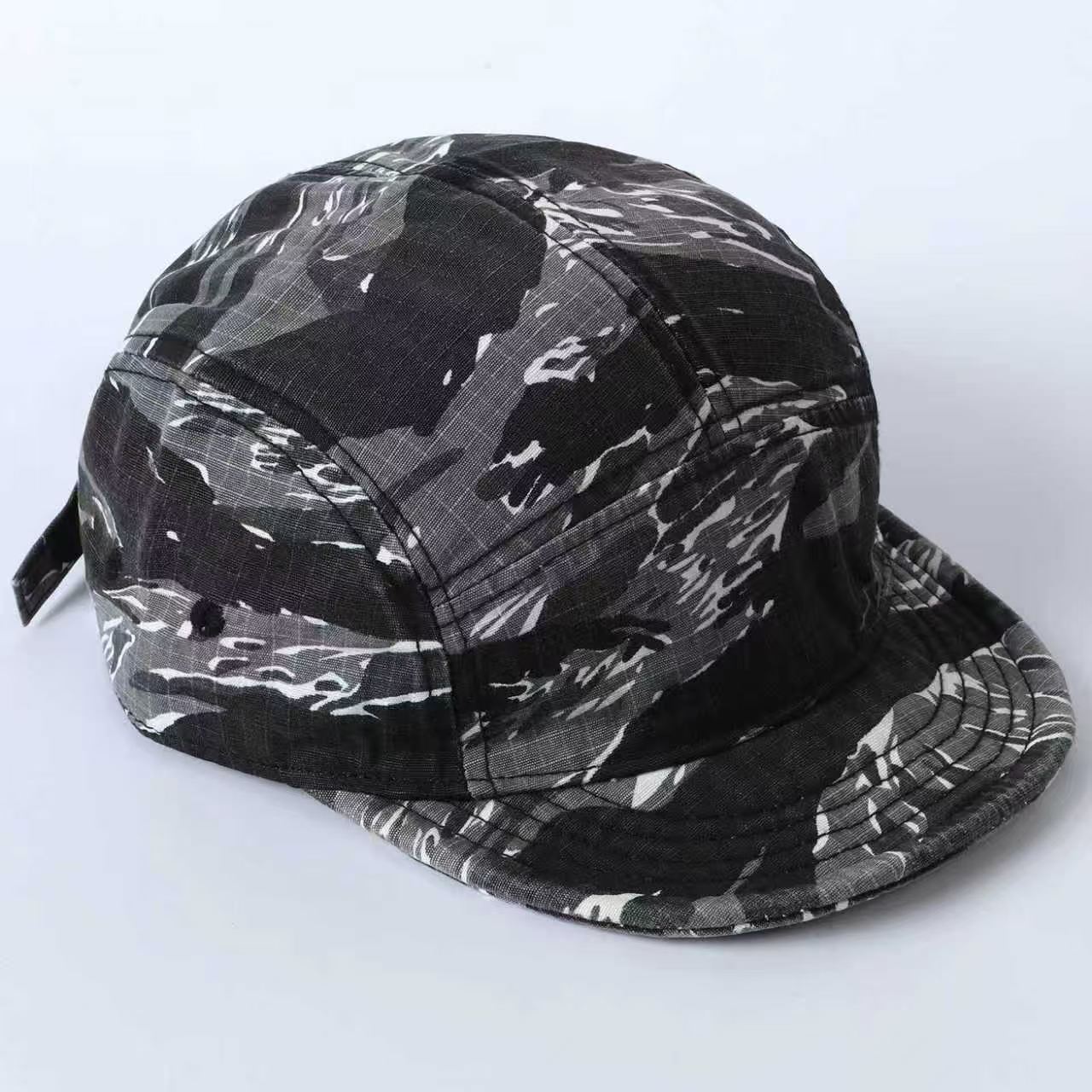 Retro Workwear-style Camouflage Short-brimmed Baseball Cap Suitable For Outdoor Hiking, Daily Commuting And Sun Protection photo 5