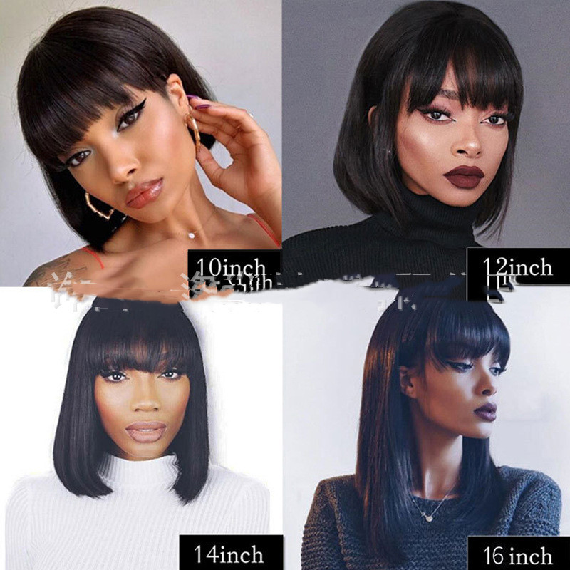 European And American Wigs With Bangs And Bob photo 5