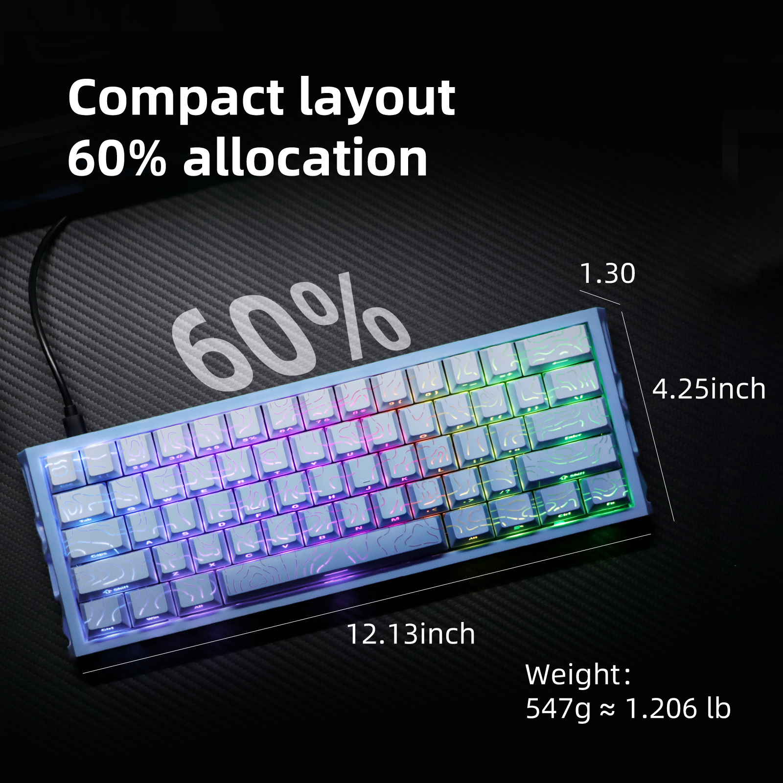 NJ61 Hollow Single-Mode Mechanical Keyboard photo 7