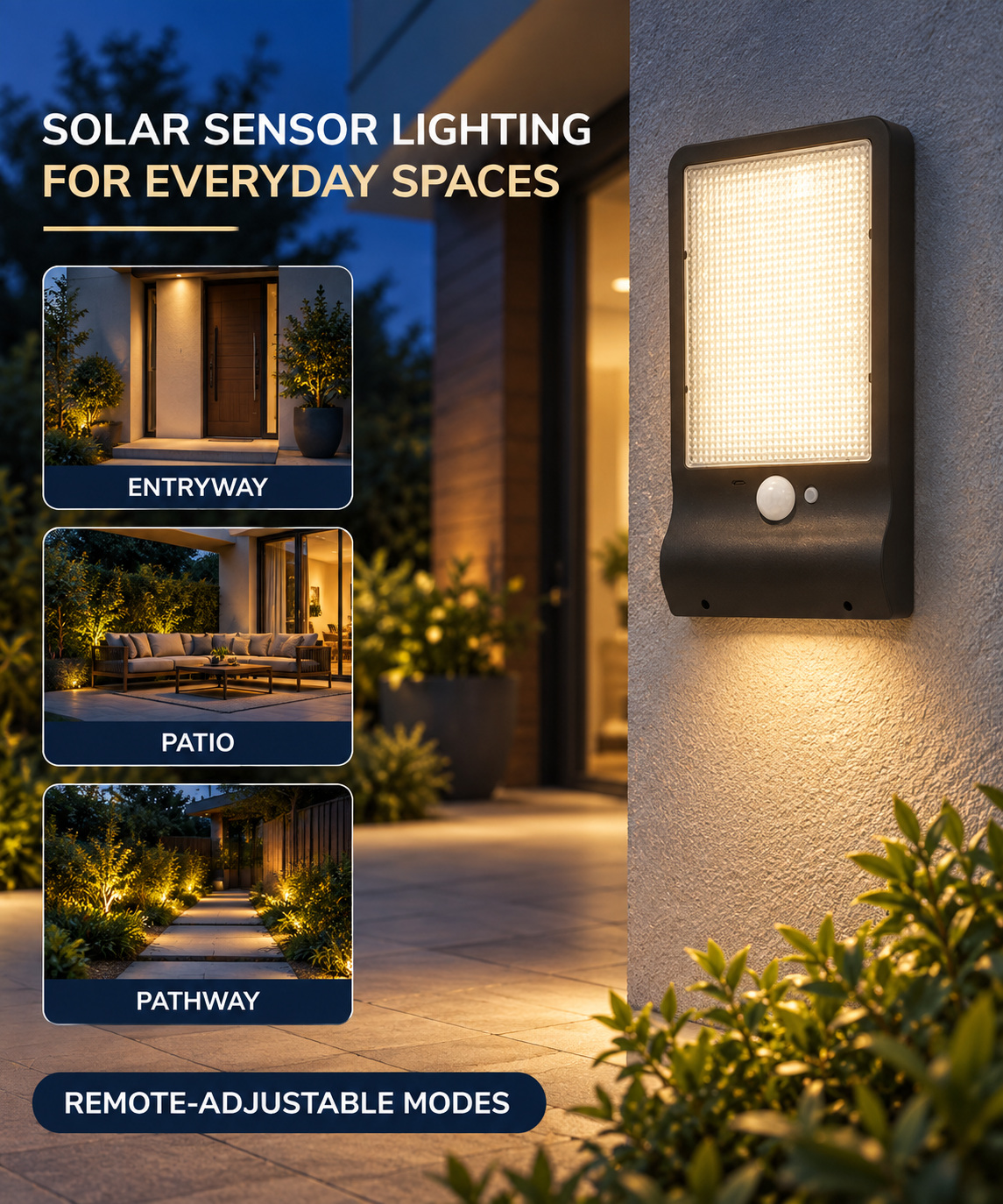 Solar Powered Rechargeable Motion Sensor LED Work Light 4W For Auto W731 Remote Control Street photo 6