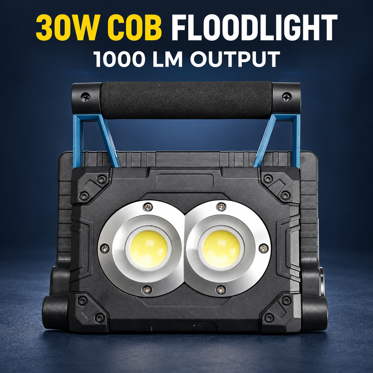 Solar Powered Rechargeable Magnetic Battery Display LED Flood Light W875 3 30W Work Lamp COB photo 6