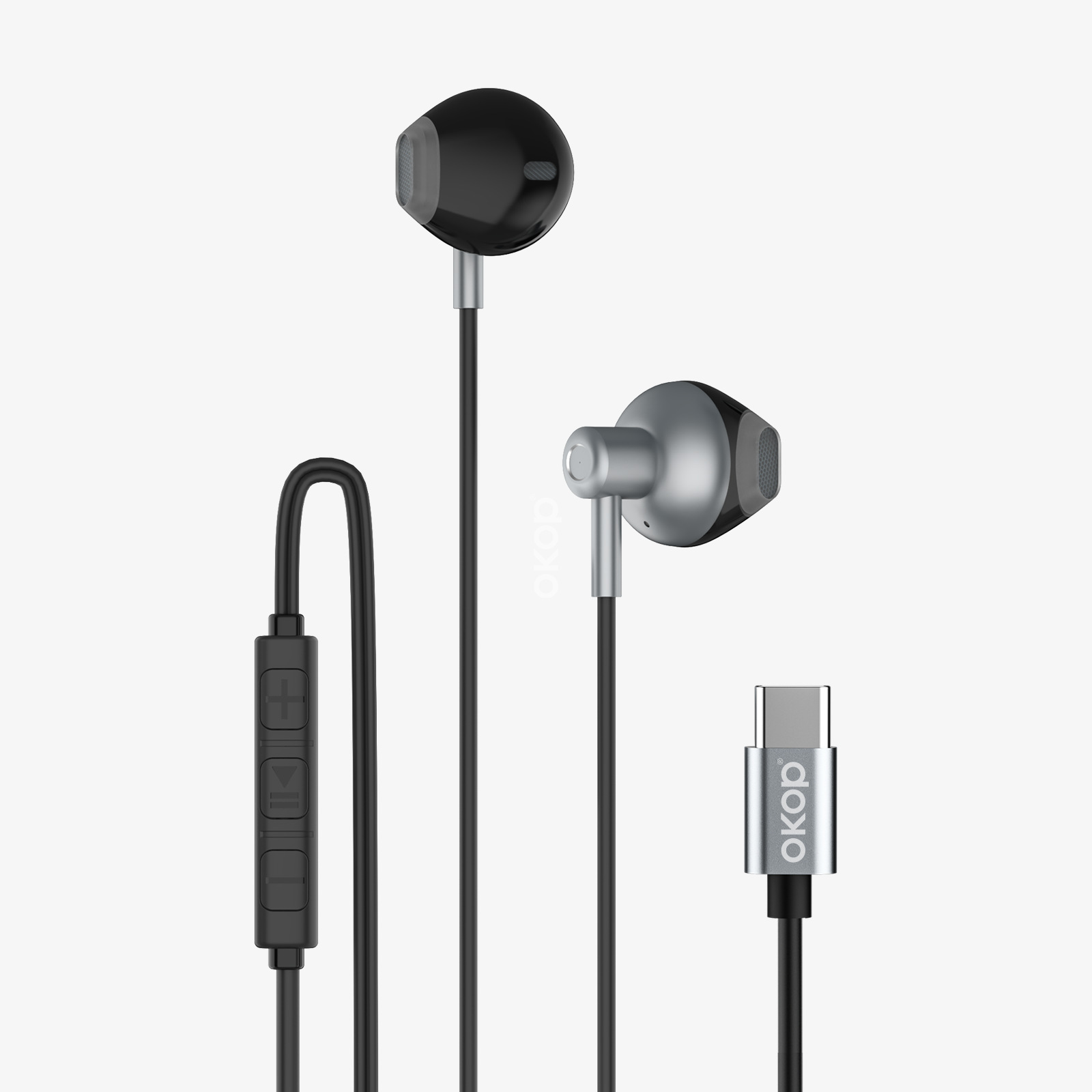 KP-235 Best-selling Wired USB-C Earphones High-quality Audio High Volume Semi-in-ear Design Low Latency For Music And Gaming In Stock photo 1