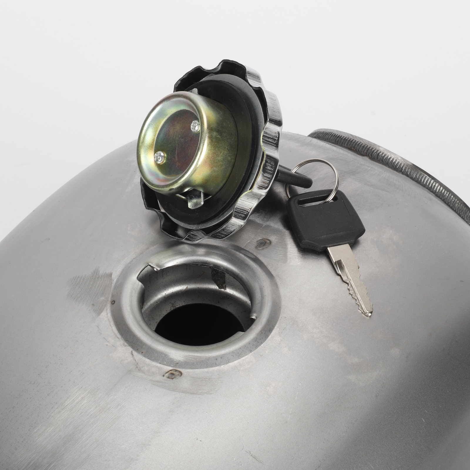Universal Silver Cafe Racer Fuel Gas Tank 9L 2.4 Gallons Modified Fuel Tank photo 5