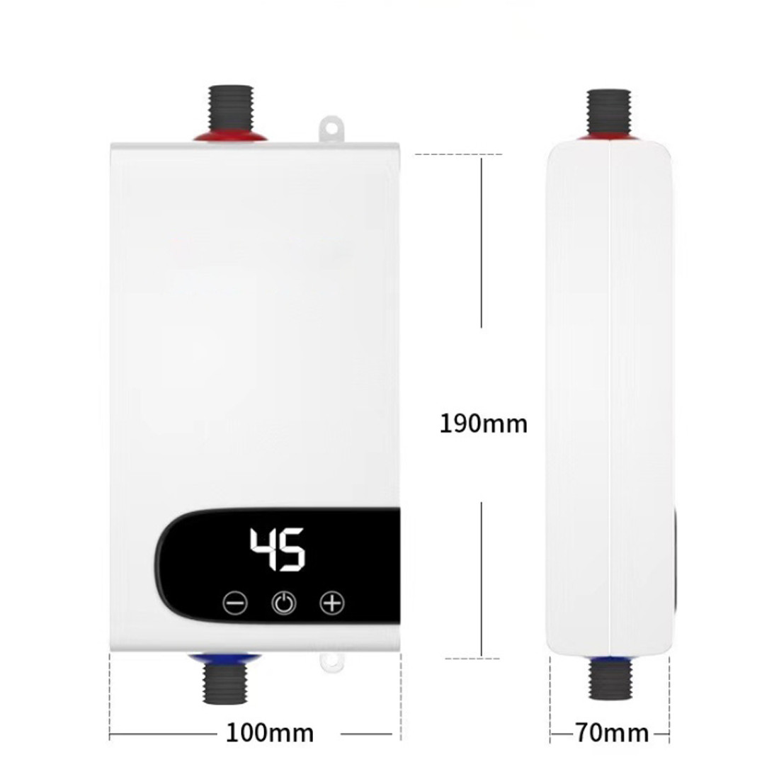 Electric Tankless Instant Hot Water Heater Under Sink Tap Kitchen Bathroom 5500W photo 2