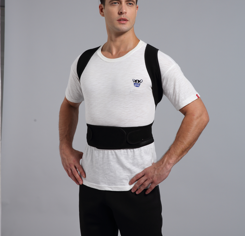 Cross-border Anti-kyphosis Back Adult Straightening Belt For Men And Women Breathable Clavicle Belt Corrector Straight Back Straightening Belt photo 5
