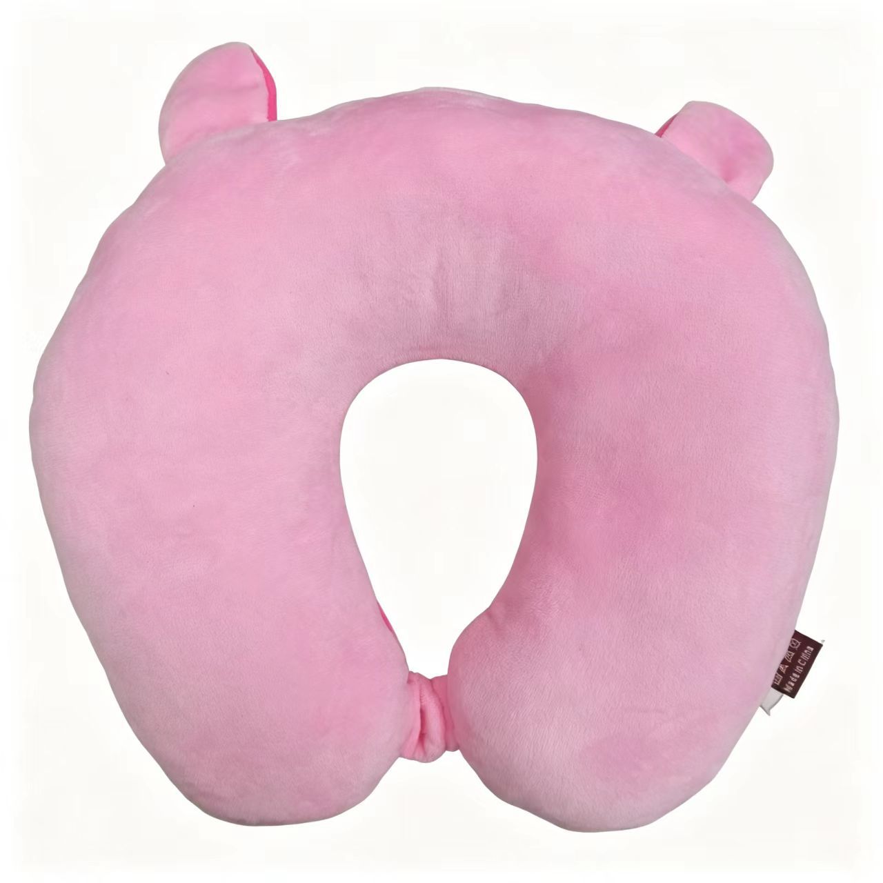Cute Pig Plush Travel Neck Pillow, PP Cotton Filled U Shaped Neck Support Cushion, Soft Fluffy Neck Rest For Airplane Car Office Nap photo 4