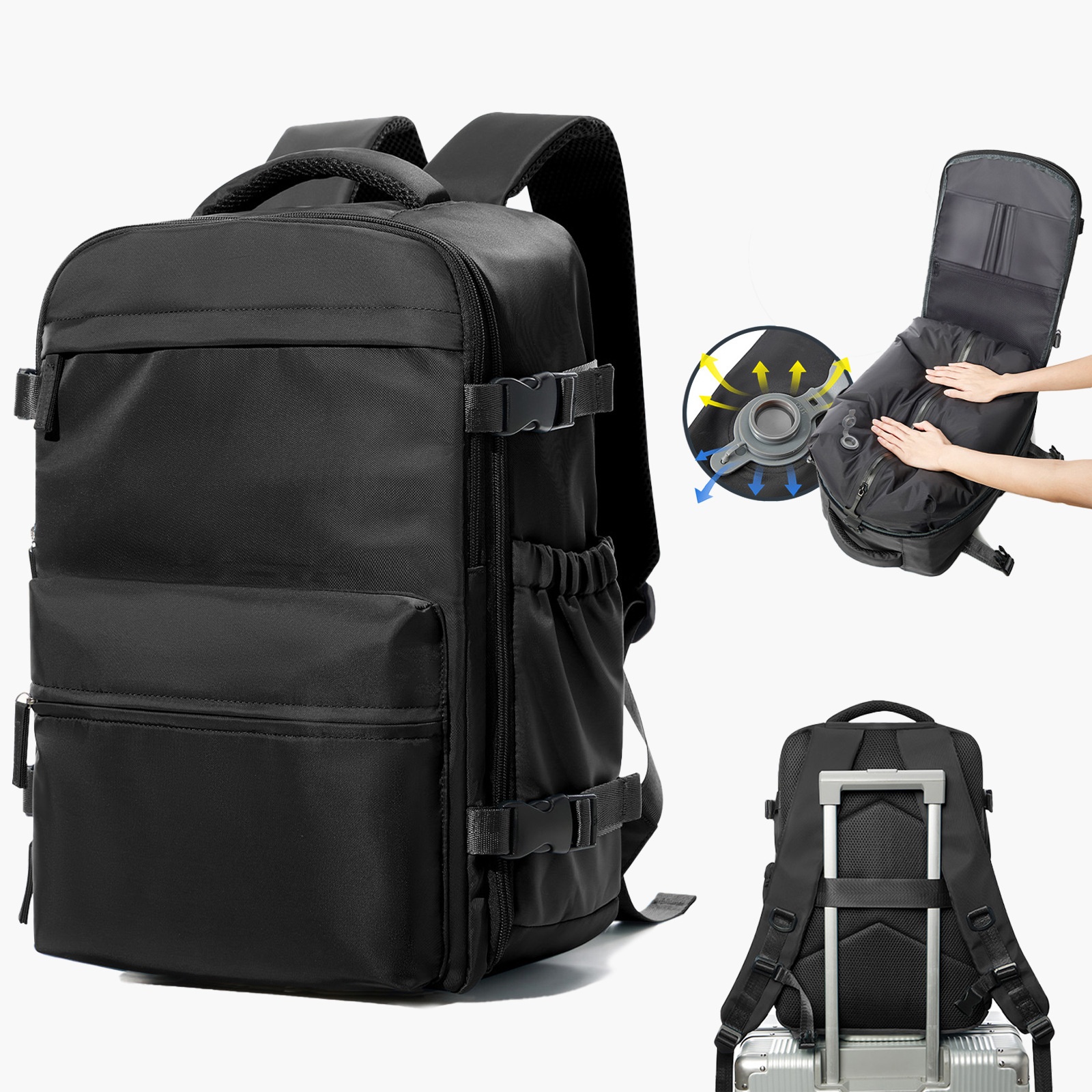 Vacuum Compression Travel Bag, Budget Airline Boarding Bag, 16 Inch Computer Storage, Large Capacity, Lightweight photo 5