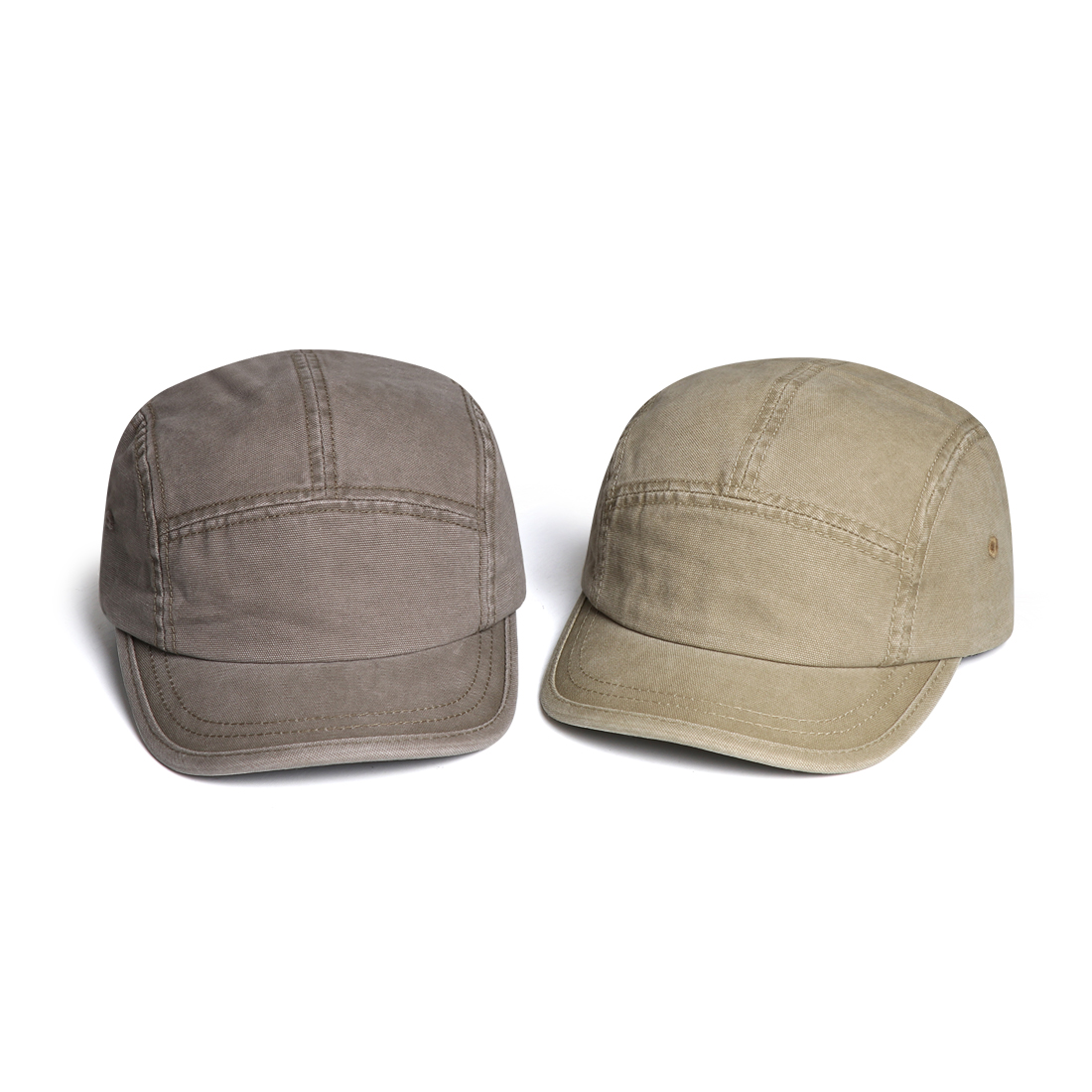 Fashionable And Simple Light Board Water-washed Distressed Baseball Cap With Short Brim, Five-piece Construction, Workwear Style Hat For Outdoor And Daily Casual Wear photo 6