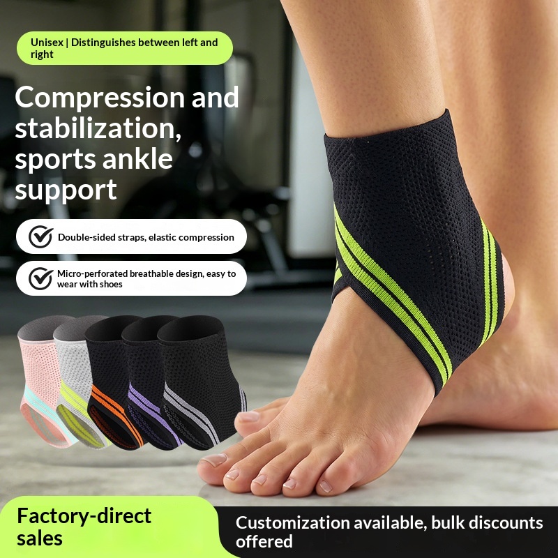 Sports Ankle Brace For Preventing Sprains, Suitable For Basketball And Running, With Fixed Ankle Joint Protection, Straps, Compression, And Breathability photo 1