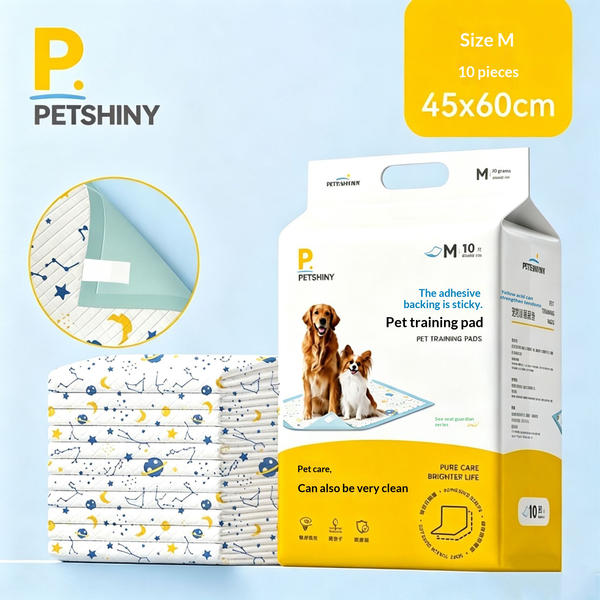 Self-Adhesive Absorbent Pet Pee Pads For Dogs & Cats. photo 2