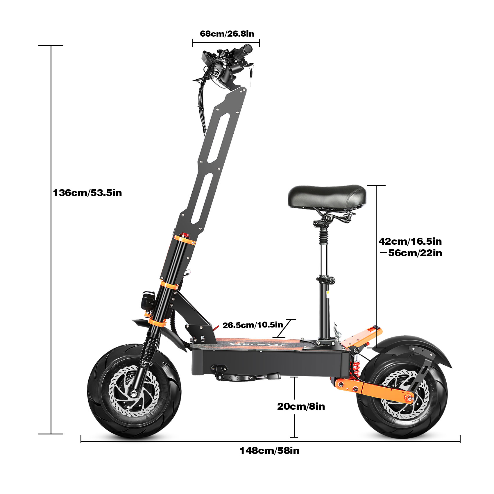 X8 Commuter Electric Scooter With 13-inch Wheels And 32 Mph Highway-Rated Tires photo 2