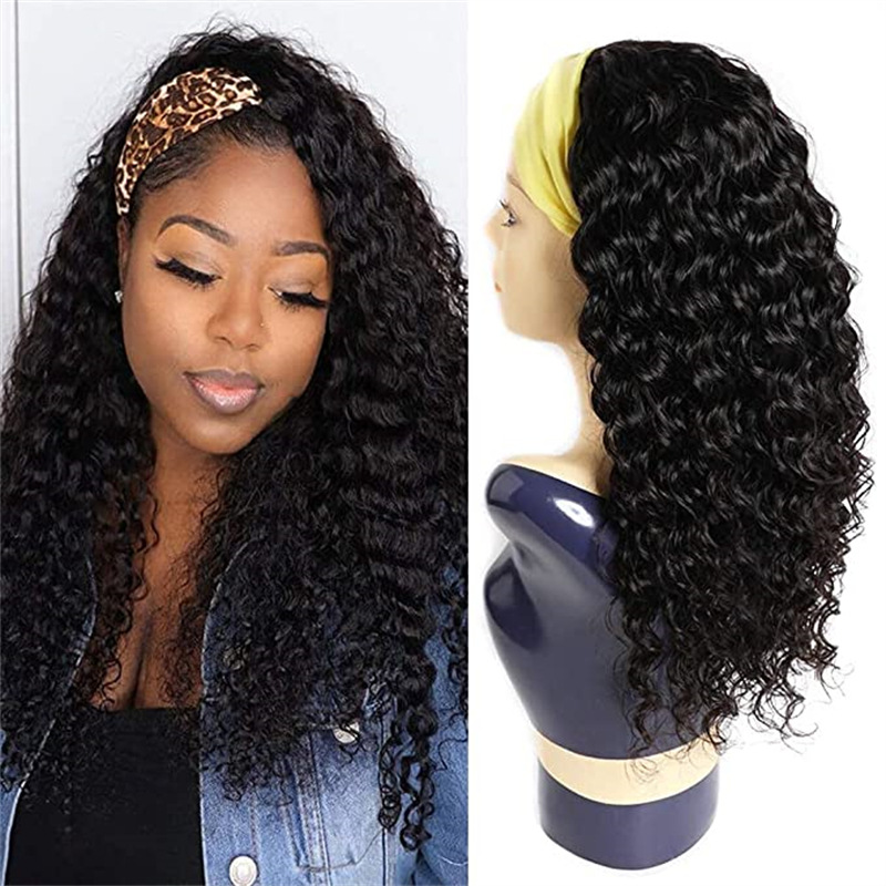 Black Small Curly Medium Curly Synthetic Fiber Hair Cover photo 3