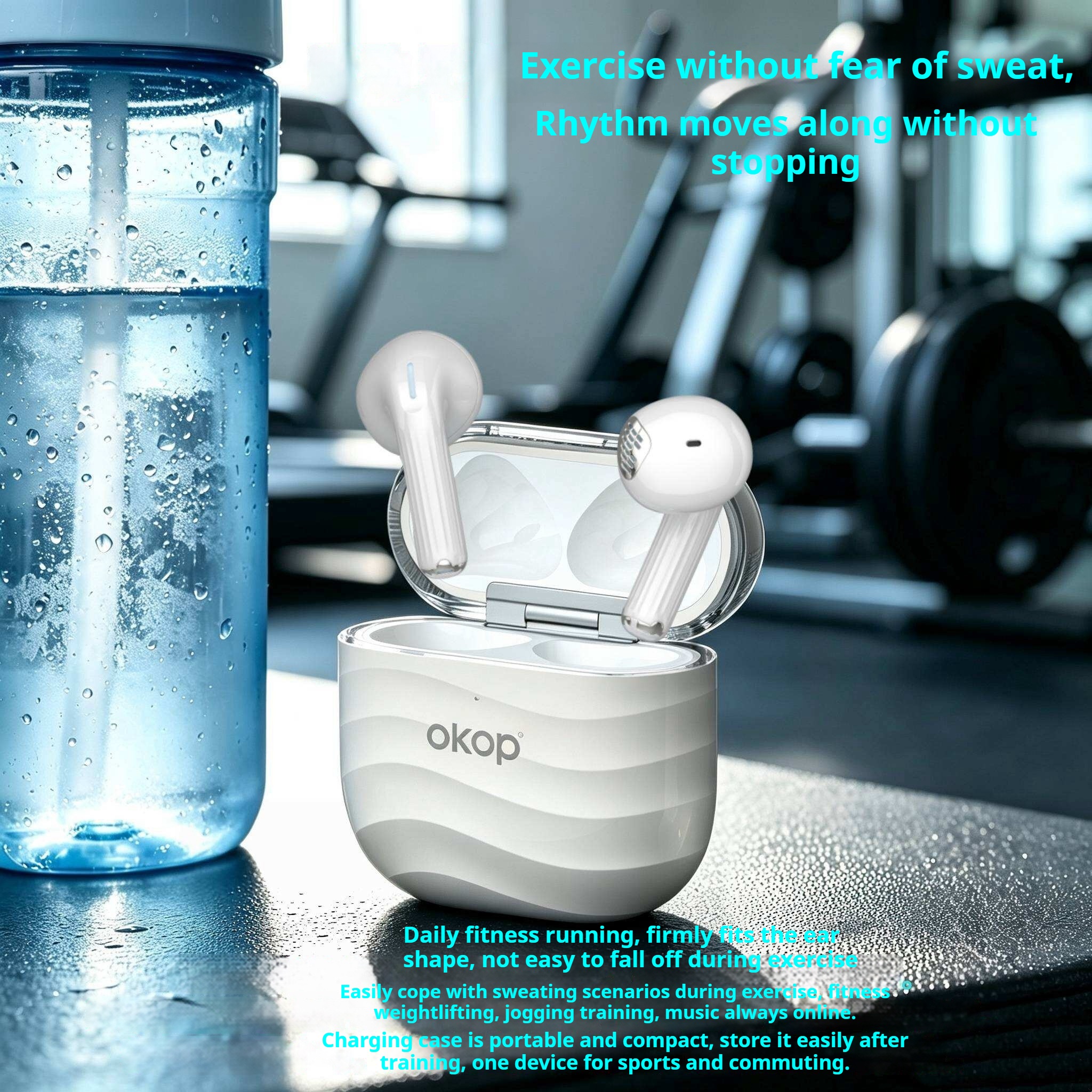 KP-221 Best-selling Wireless Bluetooth Earbuds Semi-in-ear Long Battery Life High-quality Audio Low Latency For Music Gaming Factory Direct In Stock photo 4