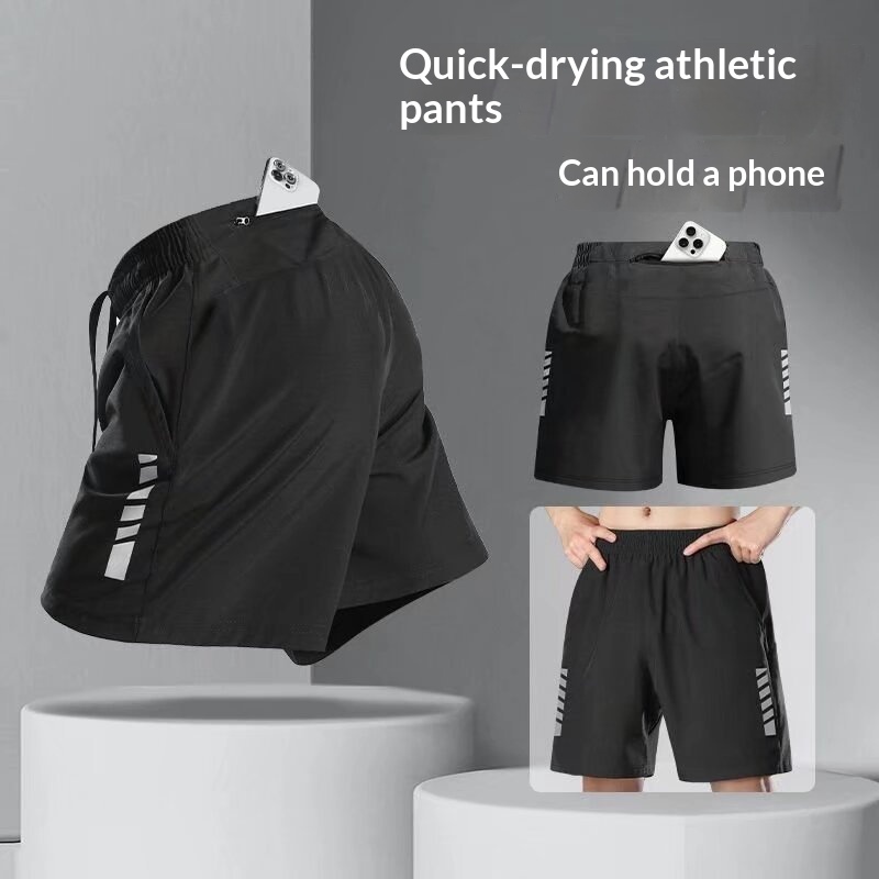 Cross-Border Foreign Trade Cycling Pants Men's Cycling Gear Anti-Embarrassment Shorts Ice Silk Quick-Dry Loose Pants photo 1