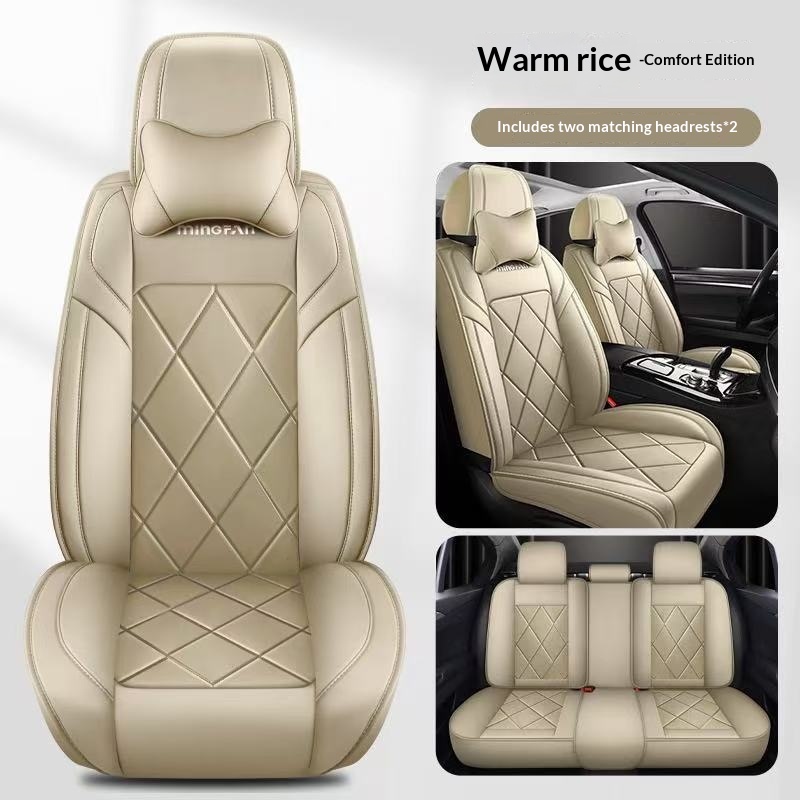 Cozy, Simple Full-coverage Seat Covers With Customizable Stitching Lines photo 3