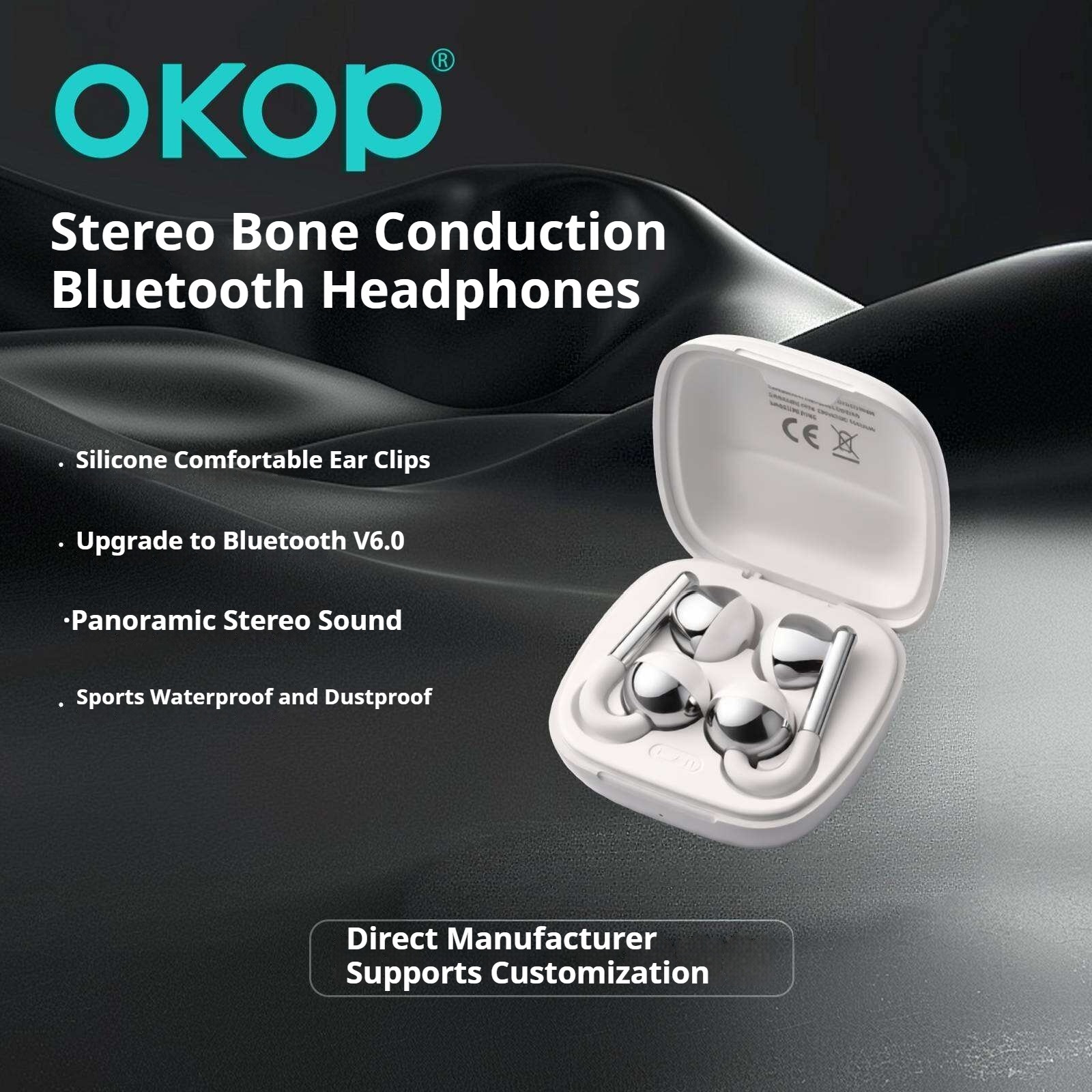 KP-222 Hot-selling Wireless Bluetooth Ear-clip Headphones For Music And Gaming Low Latency Direct From Factory In Stock photo 2