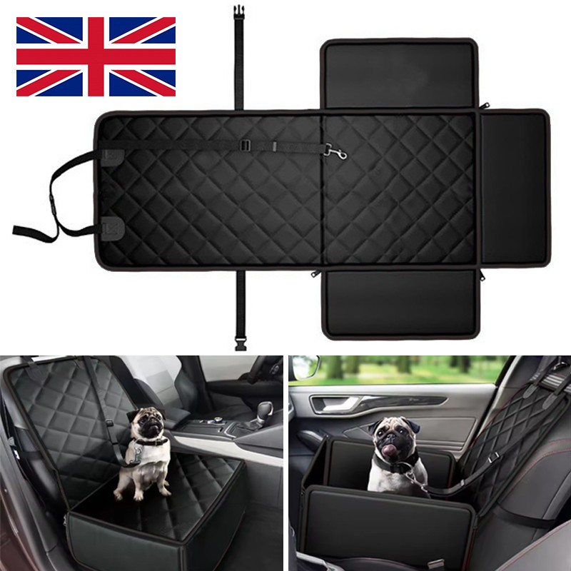 Dog Car Seat With Belt And Strong Padded Sides - Waterproof Pet Booster photo 1