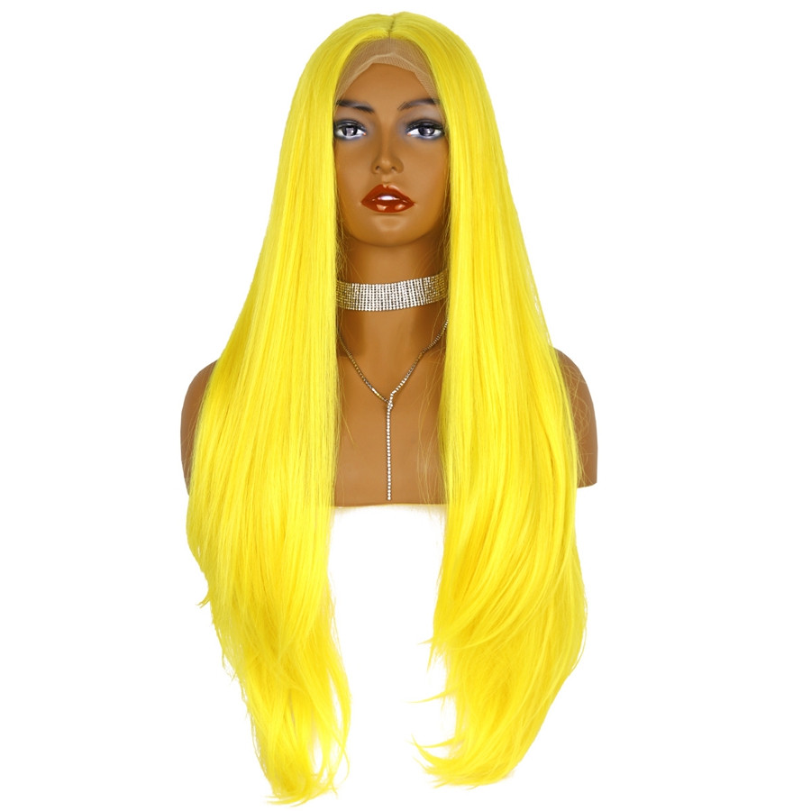 Fashion Female Yellow High Temperature Silk Headgear photo 2