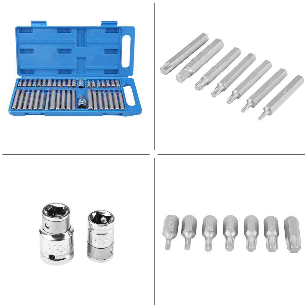 40 X Allen Key Torx Hex Star Spline Socket Bit Set Drive Car Repair Tool 1 2 3 8 photo 4