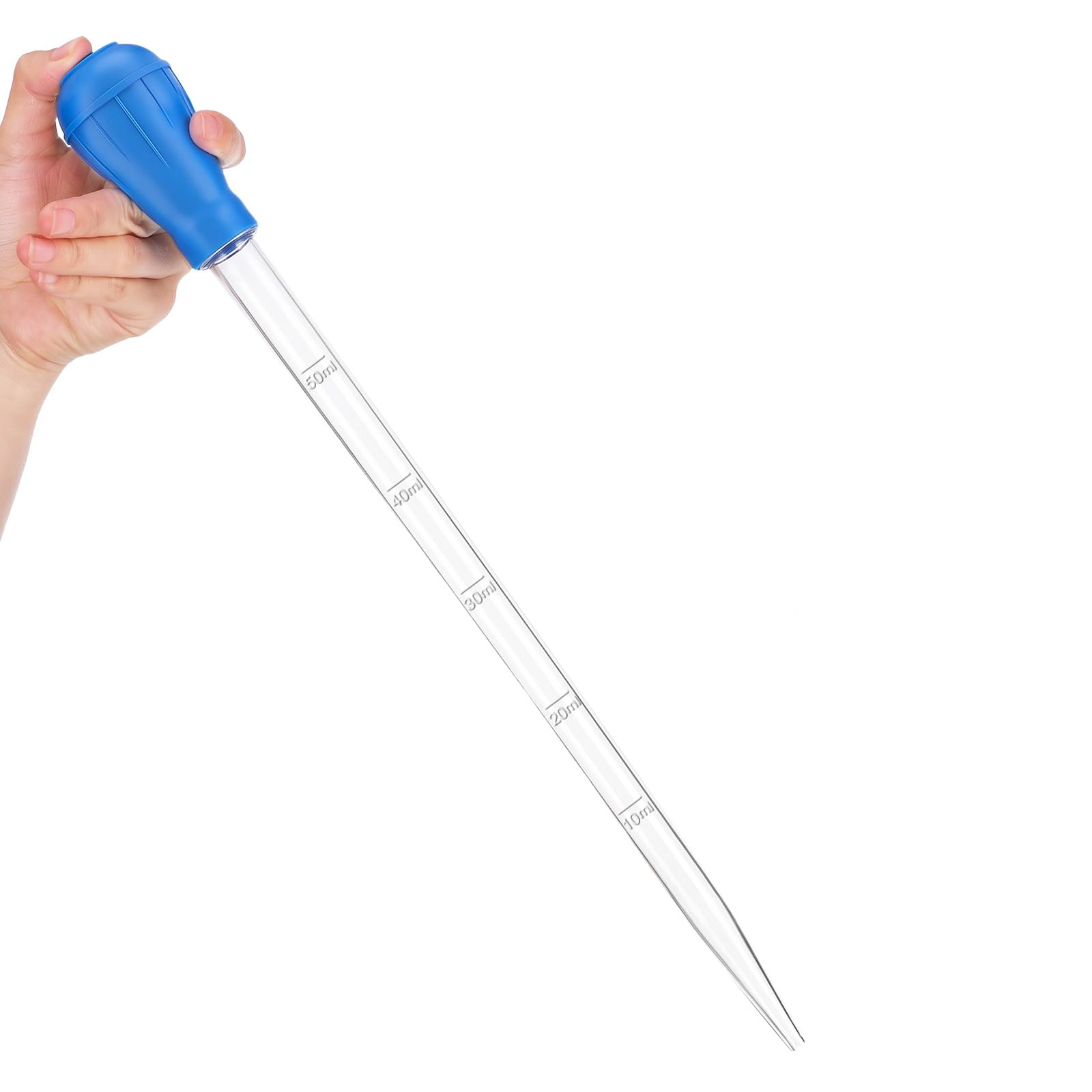 27.7in Extra Long Turkey Baster For Aquarium 50ml Baster Syringe Aquarium Water Changer Siphon For Fish Tank Cleaning Waste Remover, Gravel Cleaning Straw photo 1