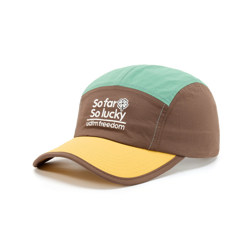 Fall Men's And Women's Quick-drying, Patchwork, Color-mixed, Embroidered Letter Style Casual Baseball Cap, Suitable For Outdoor Outings photo 7